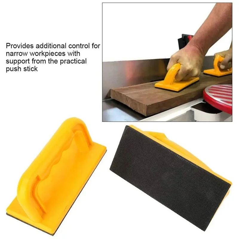 A69etable Saw Push Stick Safetys Ergonomic Push Stick Woodworking Block Reduce Non-Slip Woodworking Tools