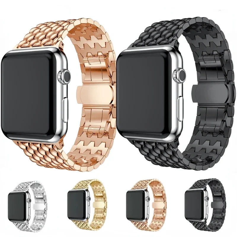 

Metal Strap For Apple Watch Ultra 49mm 8 7 45mm 41mm Stainless steel Bracelet Band iWatch 6 5 4 3 SE 42mm 44mm 40mm 38mm Correa