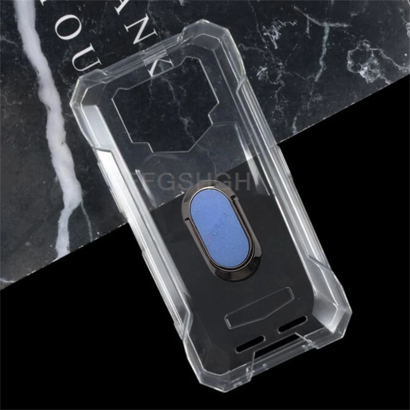 Premium TPU Soft Silicone Phone Cover with Back Ring Holder Bracket