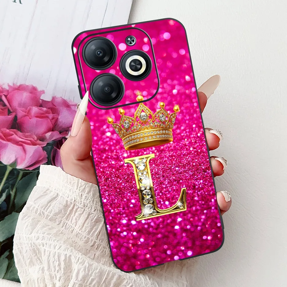 Luxury Letters Shockproof Soft TPU Phone Case Cover