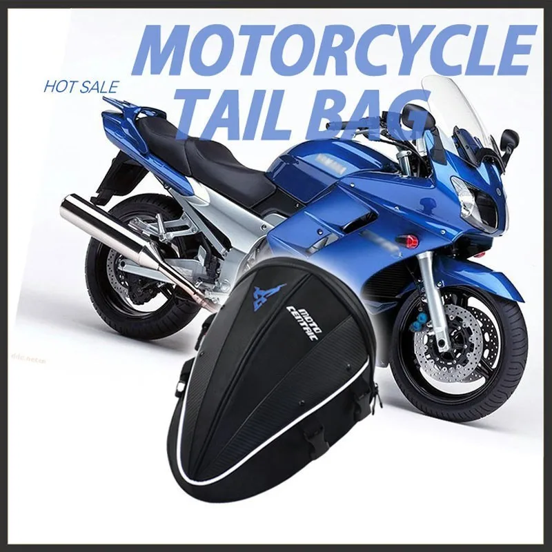 

Motobike Waterproof mochila moto Motorcycle Rear Seat saddle tank Bag luggage Tail Back oxford Case shoulder backpack