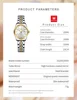 OLEVS 5593 Woman Watch Stainless Steel Waterproof Auto Date Elegant Ladies Wristwatch Luxury Original Quartz Watch for Women New 5
