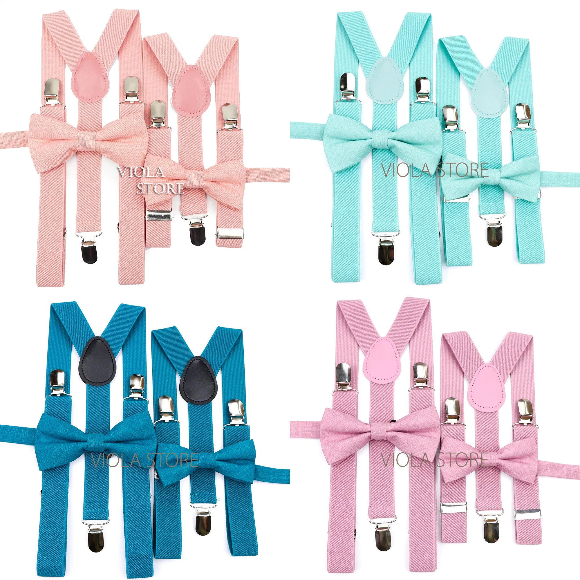 

Y-back Butterfly Wedding Kids Braces Girl Women Boy Children Sets Cotton Men Solid Linen Straps Pants Bowtie For Suspender