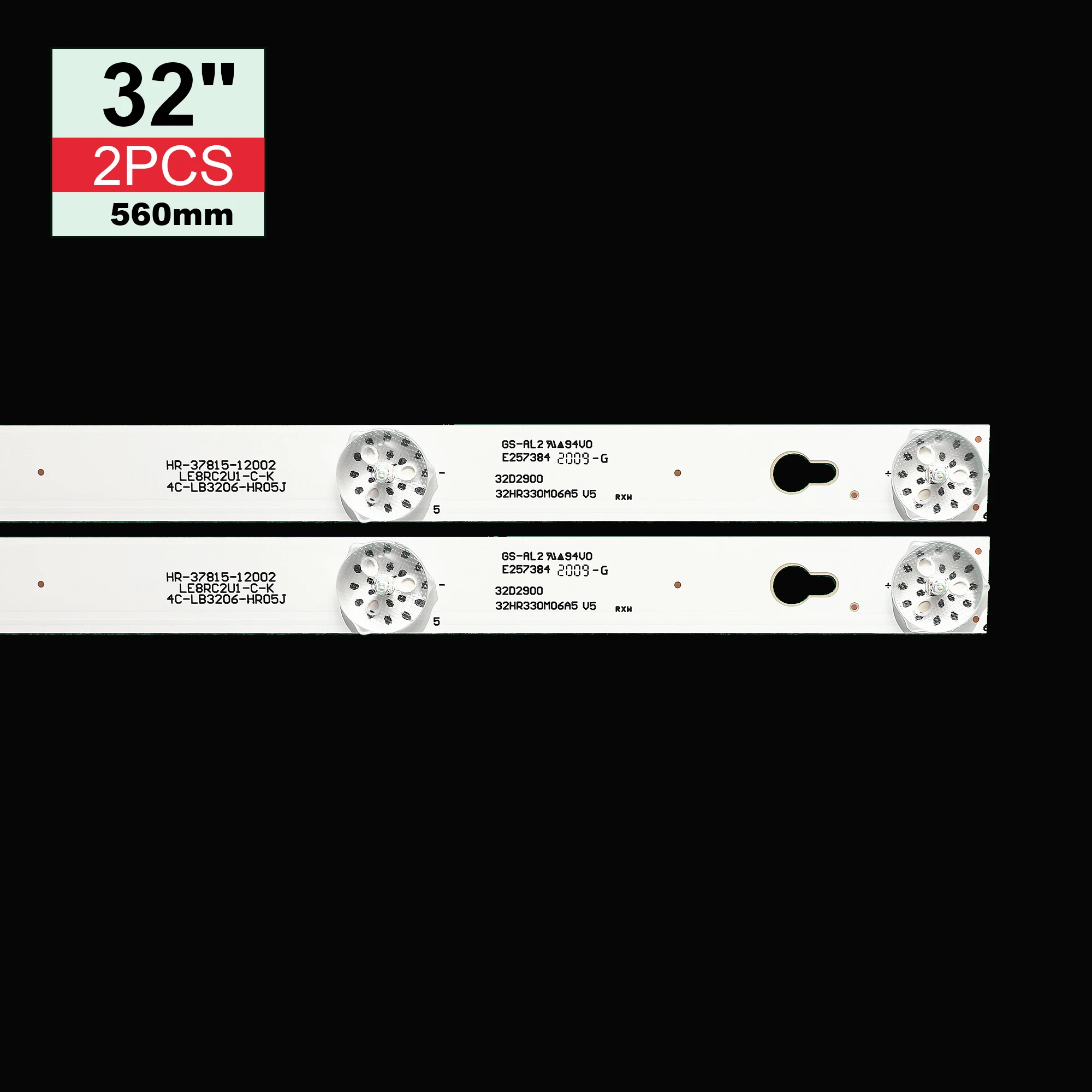 

2 pieces/lot 6LED LED Backlight Strip For Thomson TCL 32HB5426 32L2600 TL32P1A 4C-LB3206-HR03J HR01J TOT_32D2900 32HR330M06A5 V5