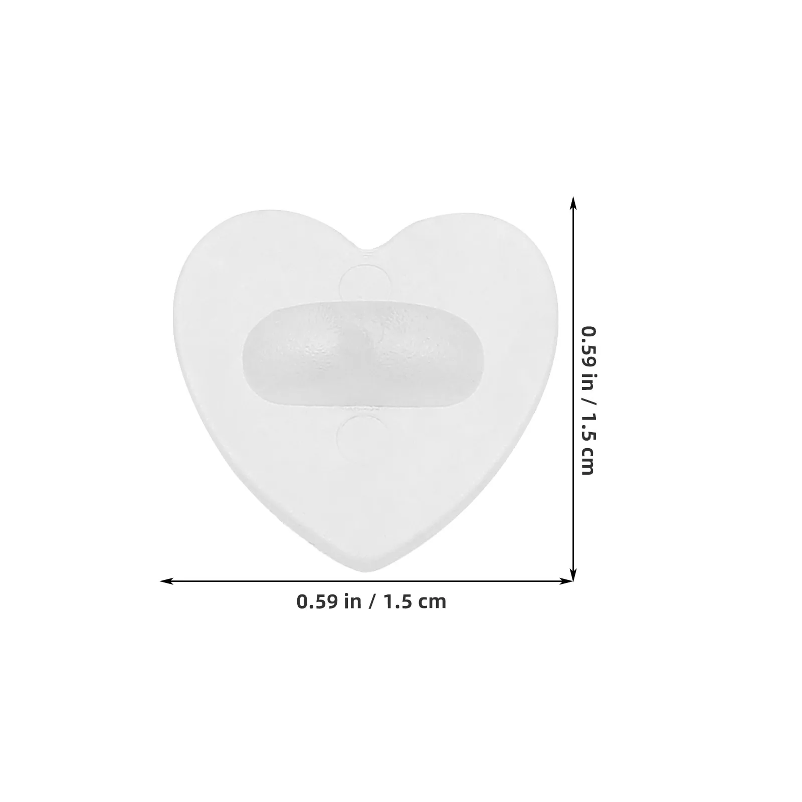 50개 고무 하트 핀 뒷면 잠금 장치, 브로치, 라펠 핀, 에나멜 핀, 배지, 이름표, 유니폼 액세서리, DIY 공예용