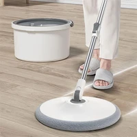 1-10pcs Round MOP Head Cloth Spin Wring for Cleaning Floors Pad Home Replacement Universal Accessories 360 Rotating Barrel Towel 2