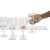 Acrylic Champagne Glass Serving Tray, 7Hole Highball Serving Tray, Party Wine Holder, Kitchen Bar Organizer 3
