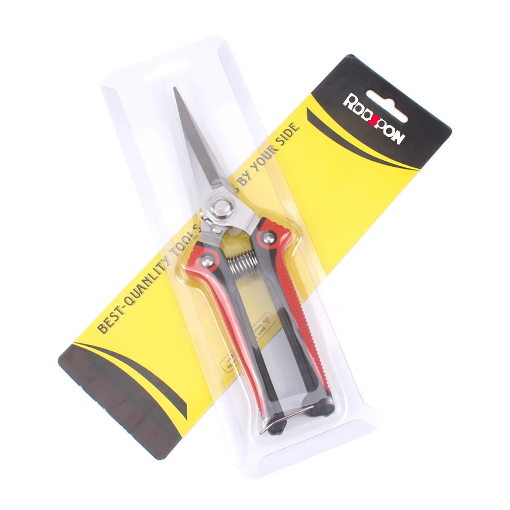 Pruning Shears Branch Scissors Stainless Steel Non-Slip Handle Sharp Garden Fruit Tree Pruning Tool