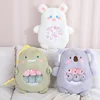 6Pcs Small Toys Inside Cute Panda Koala Rabbit Dinosaur Cartoon Animals Plush Pillow Soft Stuffed Sofa Cushion Homdecor Pillow 1