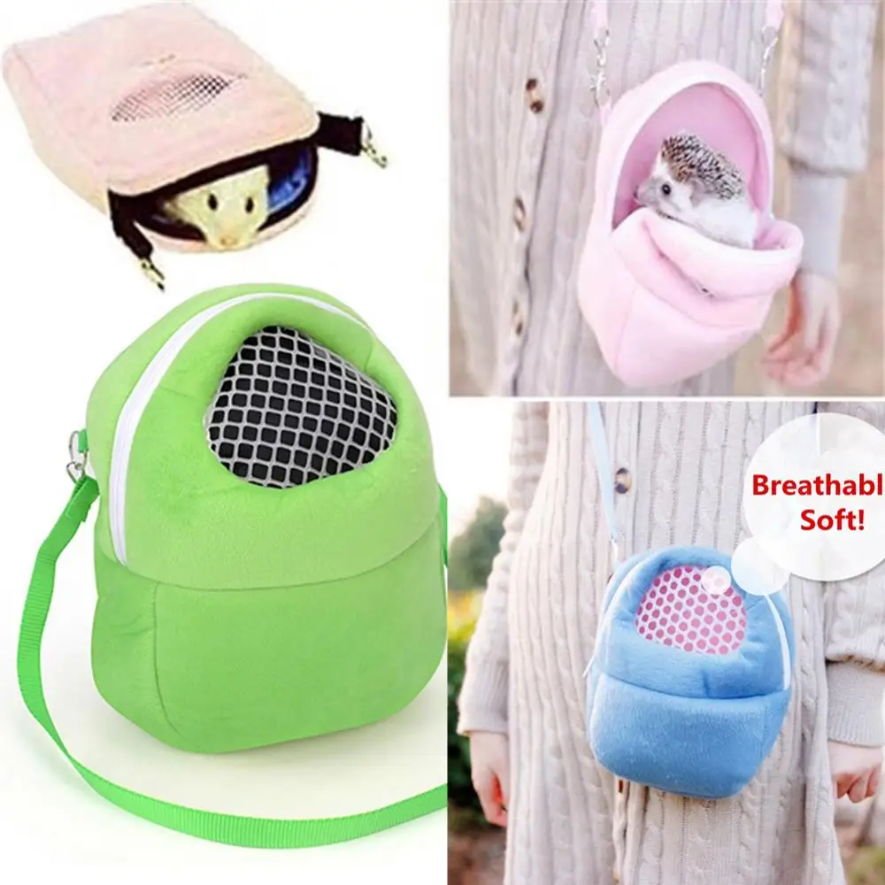 Portable Small Breathable Hamster Pet Carrier Travel Packet Bag Mesh Pouch