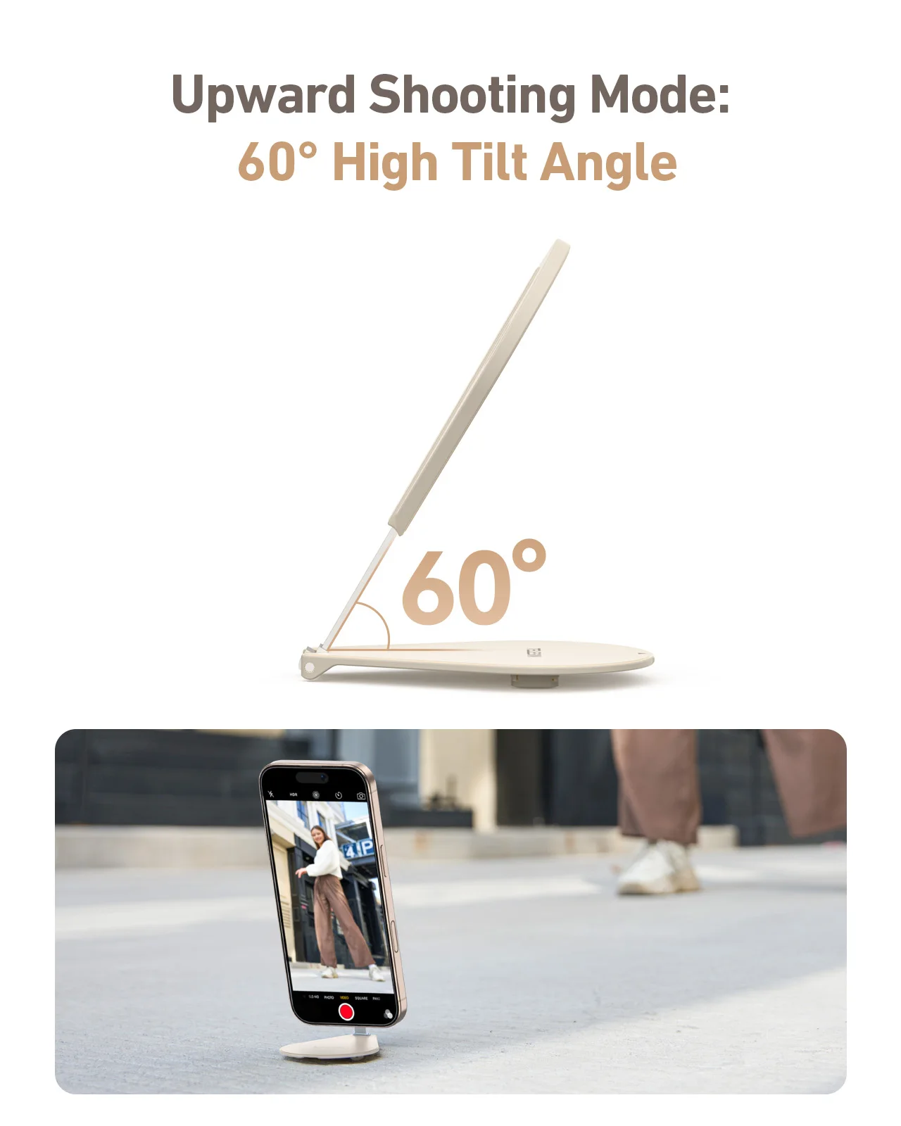 TELESIN Magnetic Multi-function Mobile Phone Holder 300&deg; Rotation Phone Camera Shoot Stabilizer Stand Desk Holder Stand