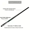 6pcs Professional Artist Paint Detail  Brushes, Anti-Shedding Nylon Bristles，Wooden Handles, for Acrylic, Oil & Watercolor Paint 3
