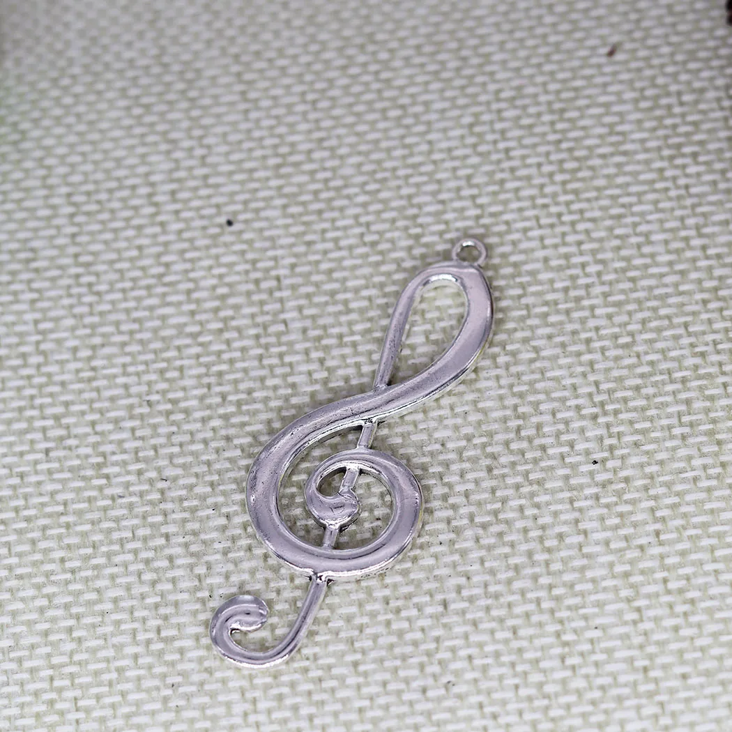 

5pcs Big Musical Note Charms Piano Musician Pendants for Jewelry Making DIY Handmade Craft Bulk Material 61x22mm