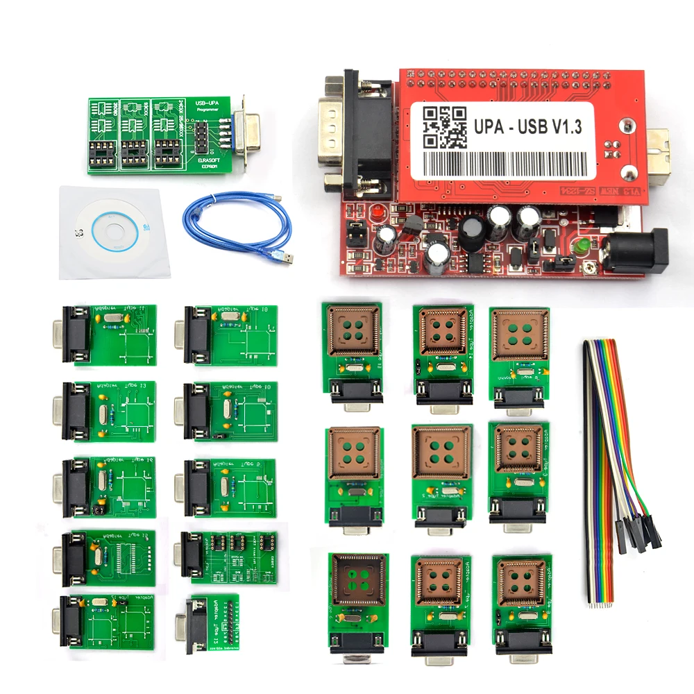 High Quality UPA-USB V1.3 Main Unit ECU Chip Tunning UPA USB with 1.3 eeprom adapter ECU programmer lowewst price