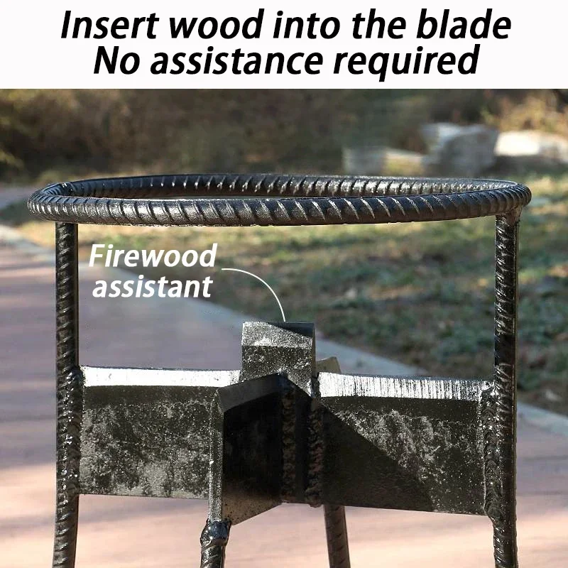 Outdoors Steel Manual Wood Splitter Saving Labor Log Splitting Fireplace Stoves Firewood Divider Wood Splitter Manually Tool