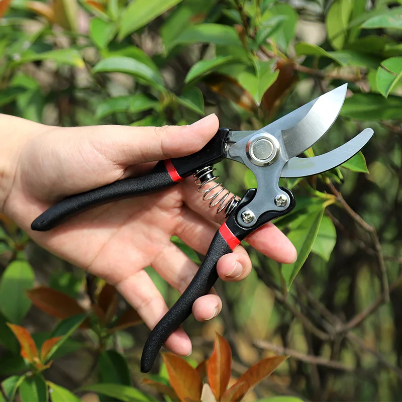 SK5 Steel Bypass Pruner Heavy Duty Branch Cutter 25mm Cutting Capacity Gardening Tool w/ Non-Slip Handles