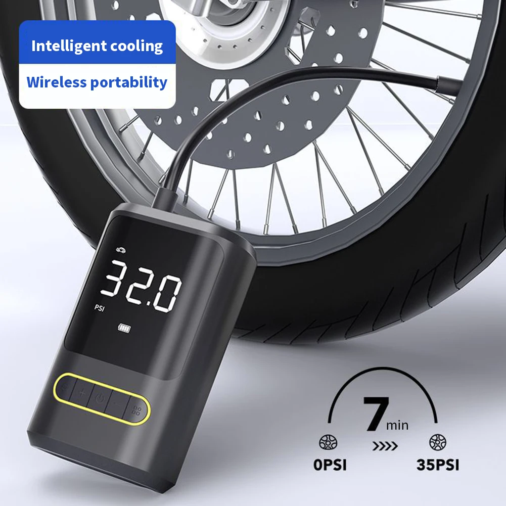 Compresseur d'air de vélo 150 psi sans fil - Gonfleur de pneu