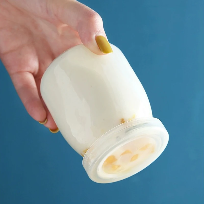 100/150/200ml Clear Glass Food Bottle with Lid Pudding Yogurt Container Milk Jams Jelly Mousse Honey Spice Storage Jars Mini Cup 4
