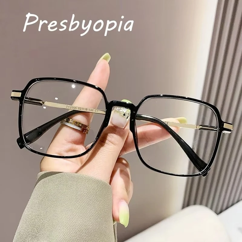 Männer Frauen Ultraleicht Lesebrille Unisex Platz Vollformat Blau Licht Blockieren Brillen Vintage Retro Presbyopie Brillen