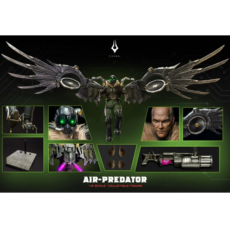 Eternaltoys Et-X7 Vulture Ast Toomes 1/6 30Cm Wing Span 102Cm Wing Turbine Electric Action Figures Toy Gift Collection Hobby