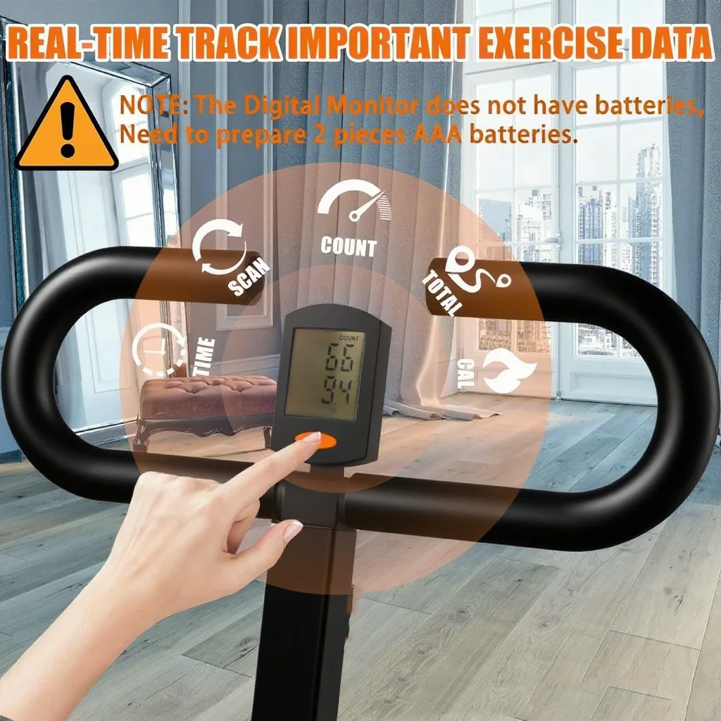 Macchina per squat per macchina per fitness squat pieghevole domestica Esercitatore per addome con resistenza regolabile - immagine 6