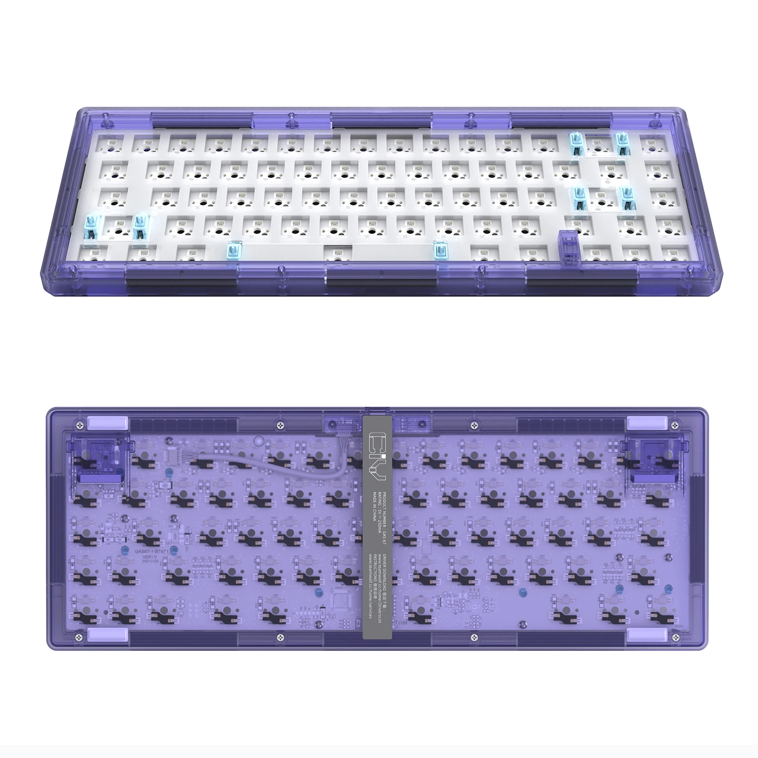 Клавиатура ZUOYA GAS67 игровая Механическая с RGB-подсветкой | AliExpress