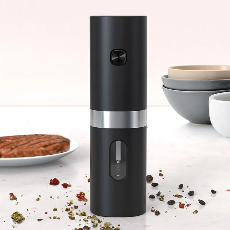 Electric Pepper Grinder Spice Grinders Electric Automatic Pepper Mills Salt Mill Adjustable Coarseness Kitchen Accessories