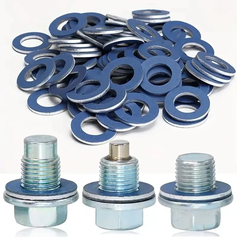 Aluminum Screw Gasket Oil Drain Plug Gaskets Crush Washers Seals For Toyota For Camry Corolla LexusFor Scion Replacement