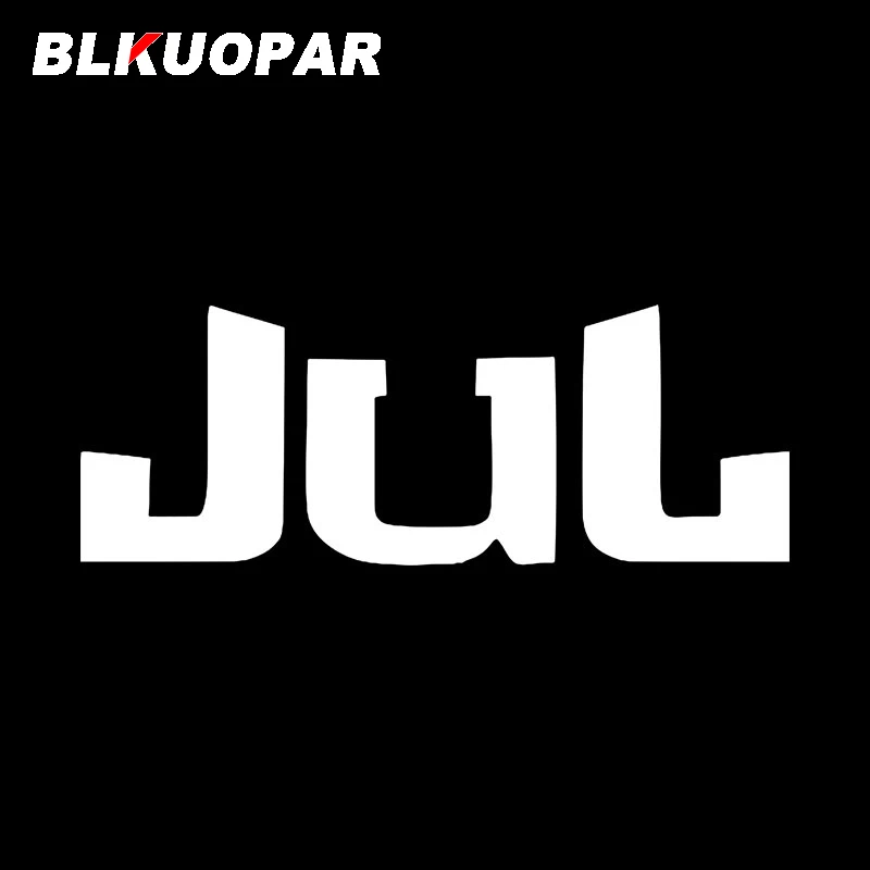 BLKUOPAR Jul Car Stickers Personality Sunscreen Fashionable Decals Car Styling Scratch-Proof Creative Funny ATV Decoration funny car decals Car Stickers