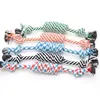 1Pcs Cotton Chew Pets dogs Toys Puppy Durable Braided Bone Knot Rope 27CM Tooth Cleaning Tool Pet Products Dropshipping Center 6