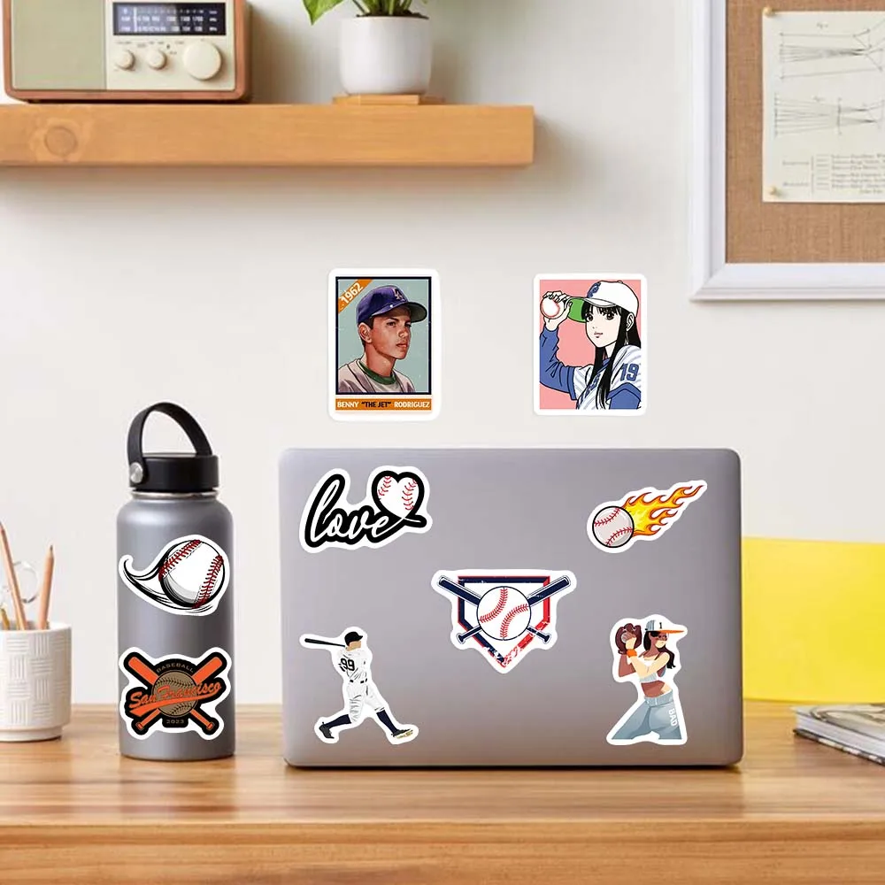 Baseball Stickers Cartoon DIY Toy Gift Decal Graffiti Stickers for Phone Laptop Bottles Scrapbook Kids Waterproof Sticker cartoon stickers decorative stickers stationery stickers cartoon sticker stationery supplies