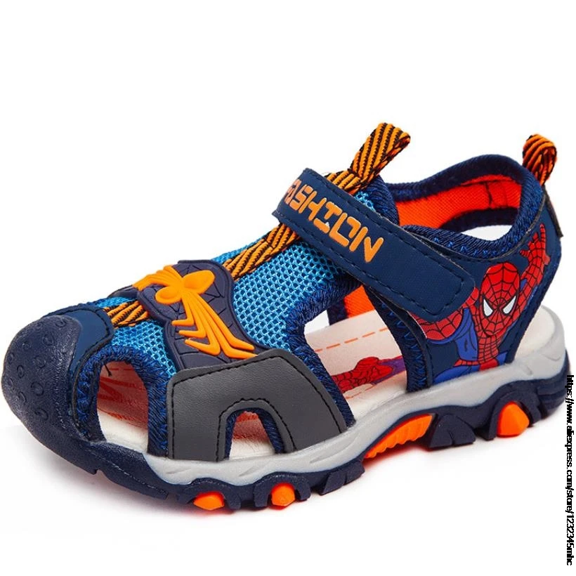 Kids Sandals Children Beach Shoes SpiderMan Summer Aqua Sport Soft Non-slip Toddler Infant Outdoor Shoes
