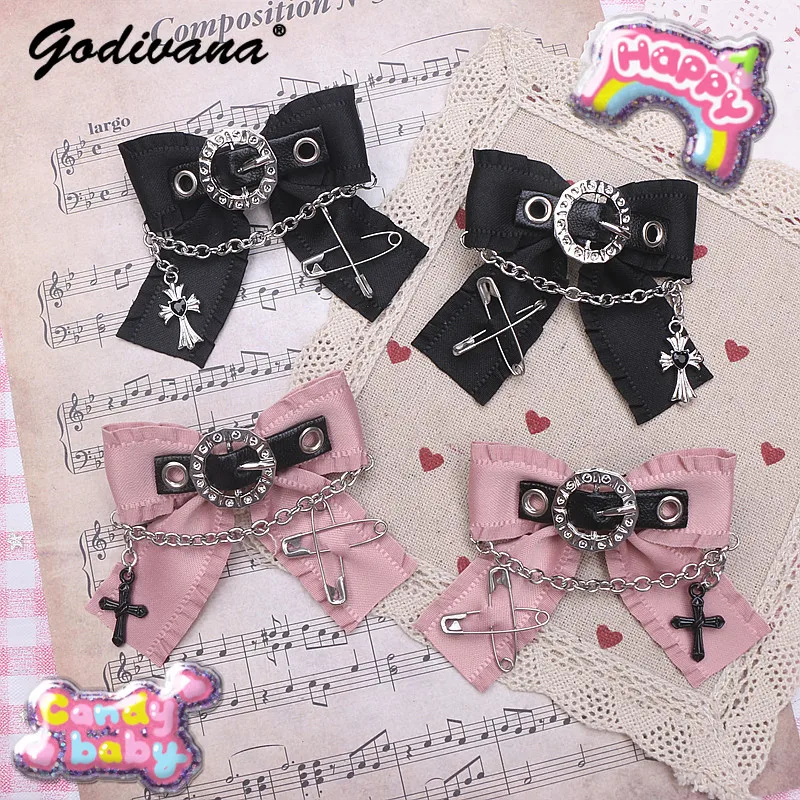 

Butterfly Hair Clip Female Fashion Sweet Cute Hair Accessories for Women Cool Lolita Style Leather Barrettes Hairclips Female
