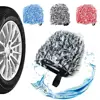 1/3pcs Set Microfiber Wheel Detailing Glove Soft And Super Absorbent For Car Cleaning  Motorcycle Alloy Wheel Brush Tire Rim Hub 4