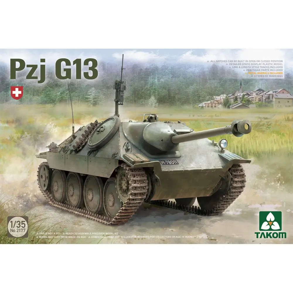 

Набор моделей TAKOM 2177 1/35 Swiss Pzj G13