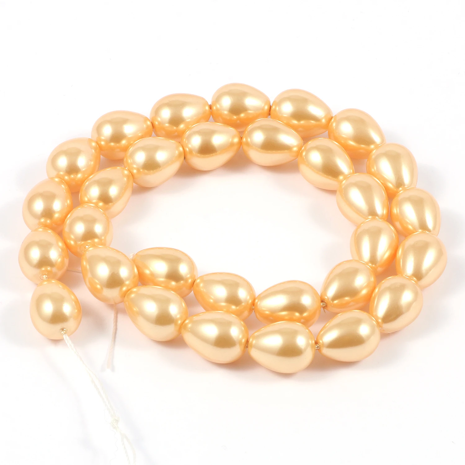 Natürliche Wassertropfen Muschelperlen Tropfen rosa weiß gelb Perlen für Schmuck Handwerk machen Diy Armband Halskette Zubehör – Detail 12