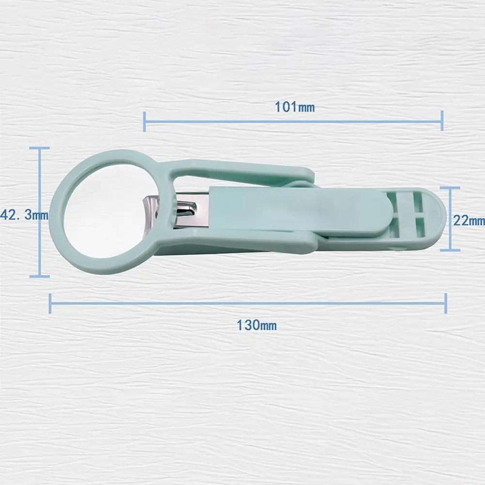 Nail Clipper with Magnifying Glass The Elderly Practical Stainless Steel Nail Clipper Anti-splash Beauty Big Clipper Tool Gifts 5