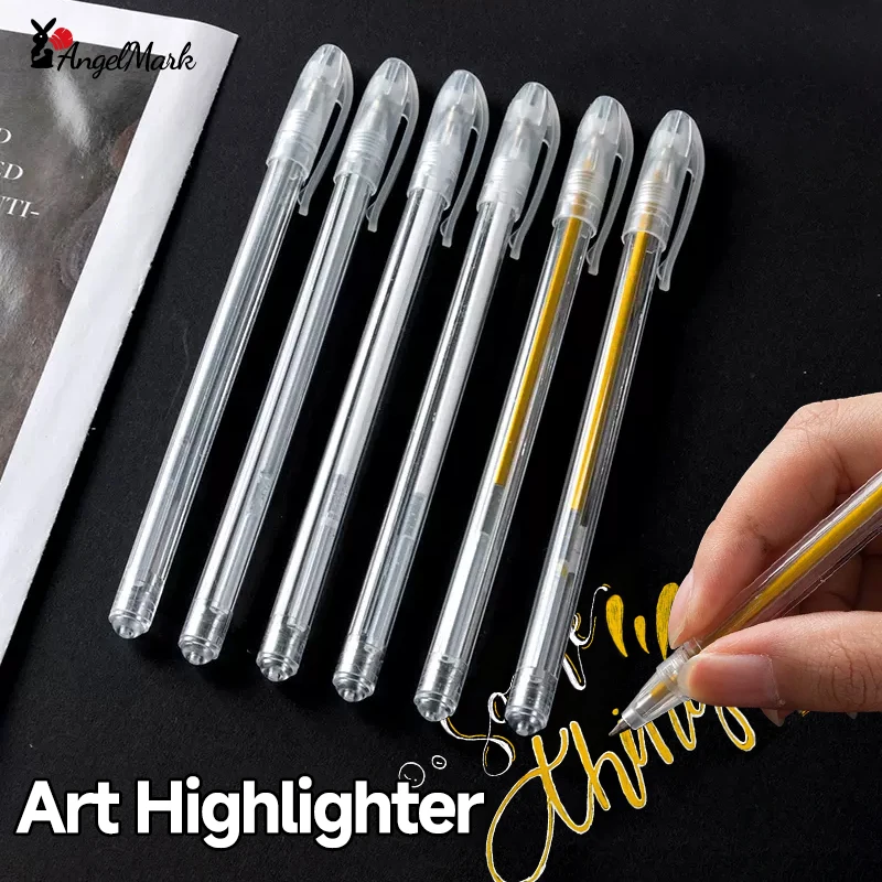 Sparkle Silver And Gold Gel Pens Multifunction Colors Pen White