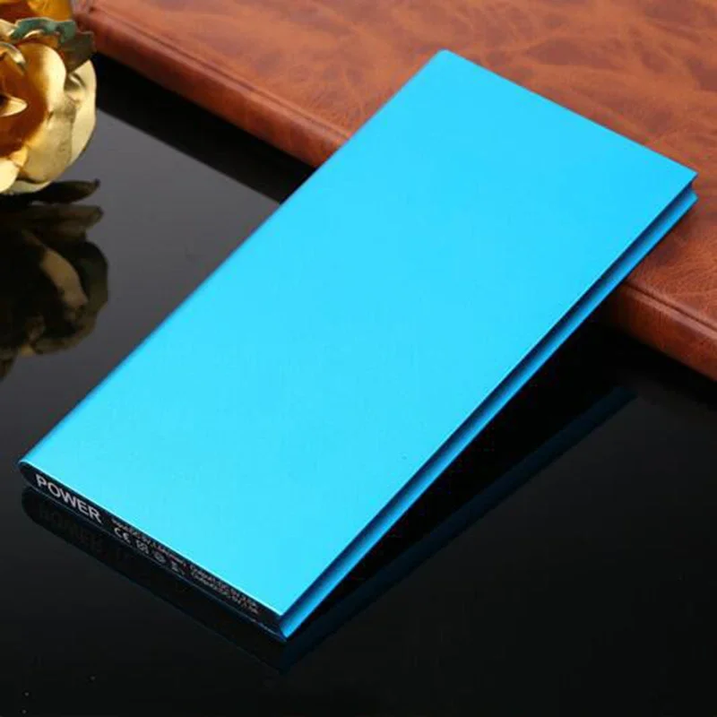 10000mAh Portable Silm Power Bank External Battery Phone Charger Polymer Powerbank for Xiaomi iPhone Samsung Huawei Poverbank 6