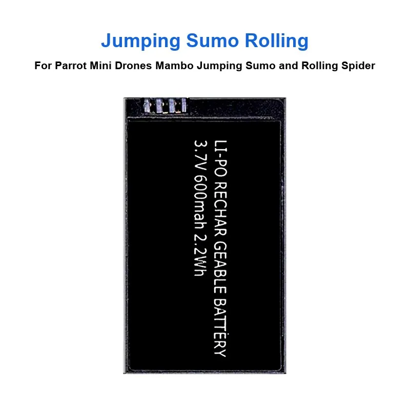 Batterie de rechange pour drone Parrot Bebop 3.0, Zik 2/3, Jumping Sumo - 2500mAh, posée sur une surface plane