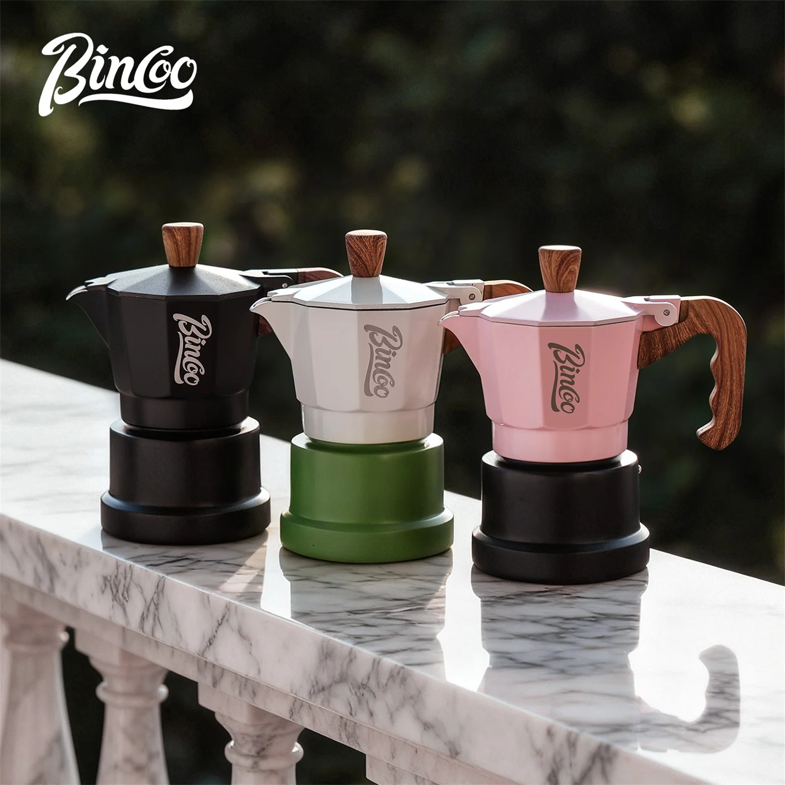 إبريق قهوة موكا فاخر ثلاثي الصمامات