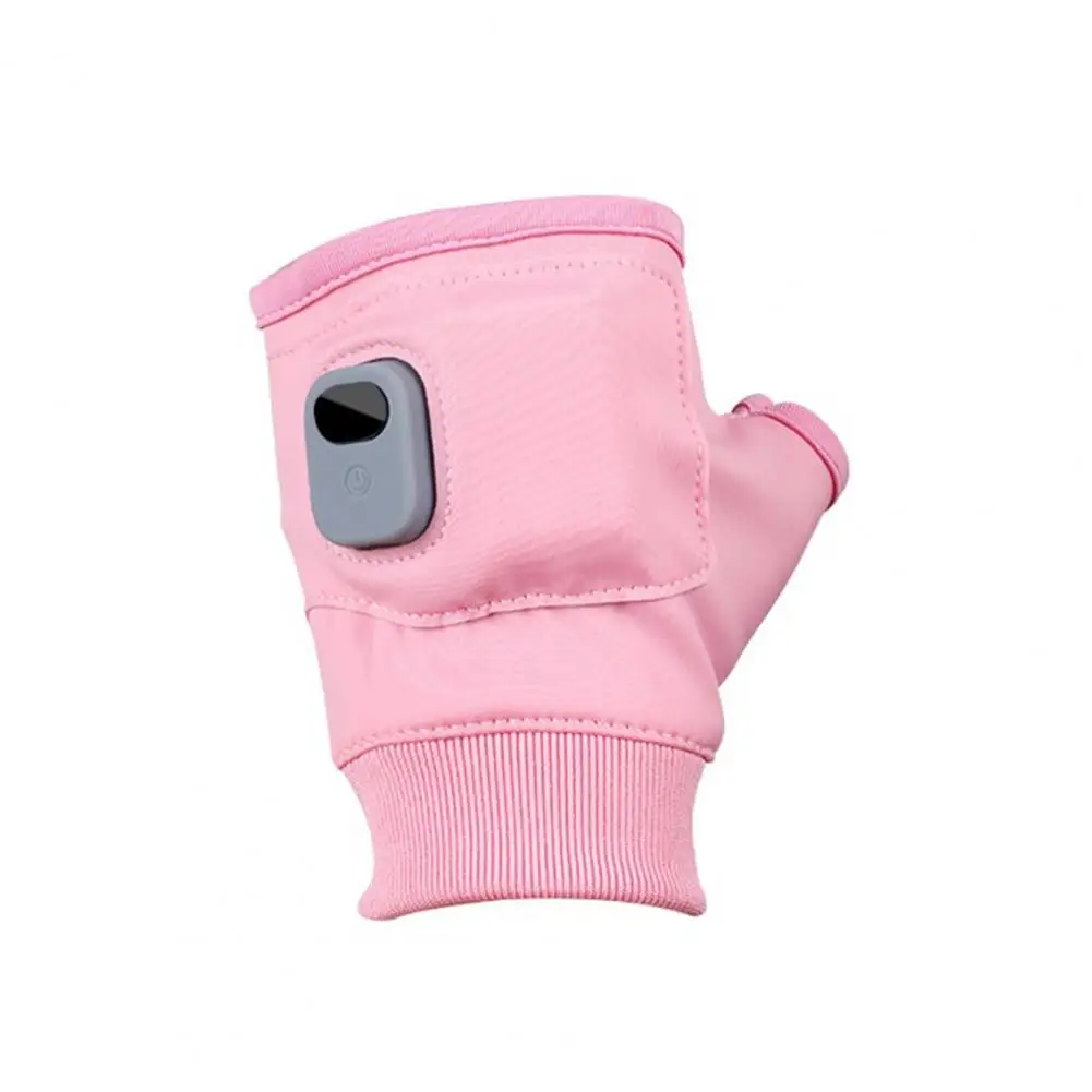 Battery-powered Fingerless Gloves Winter Gloves Adjustable Rechargeable Electric Riding for Fast Sustained Warmth