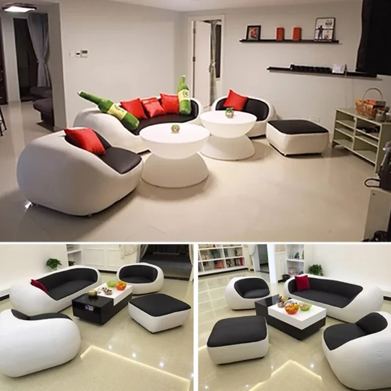 Cute Fancy Living Room Sofa Set Luxury Soft Lazy Nordic Loveseat Modern Sofa Puffs Lounge Divano Soggiorno Apartment Furniture