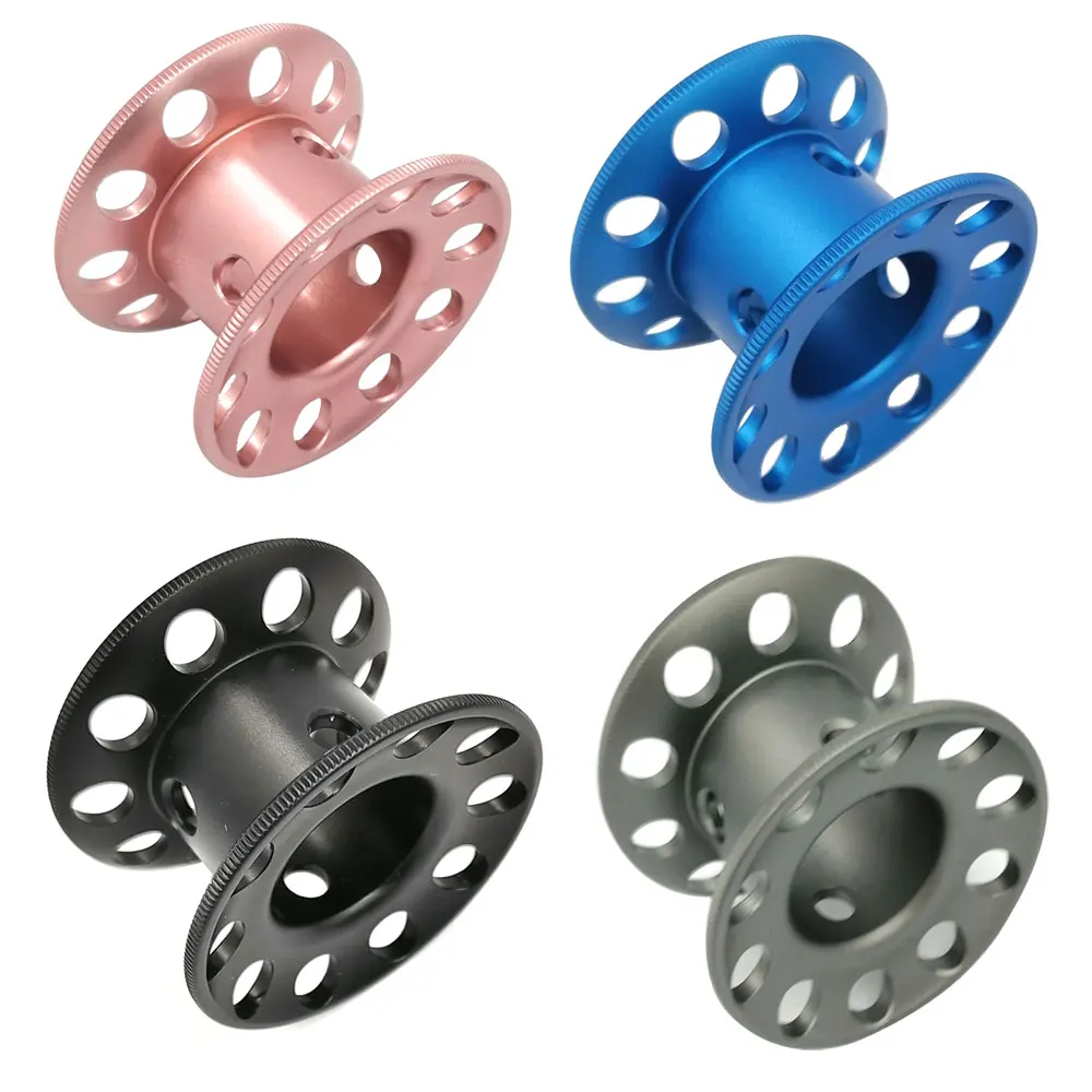 Mini Blank Aluminum Alloy Diving Finger Spool Tech Wreck Cave Reel Dive Diver Freediving Line Guide Reel Holder For DIY 15M line sunlu 0 25kg pla meta filament 3d filament mini spool high liquidity better for fast printing 3d printer hard eco friendly