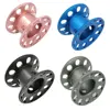 Mini Blank Aluminum Alloy Diving Finger Spool Tech Wreck Cave Reel Dive Diver Freediving Line Guide Reel Holder For DIY 15M line 1