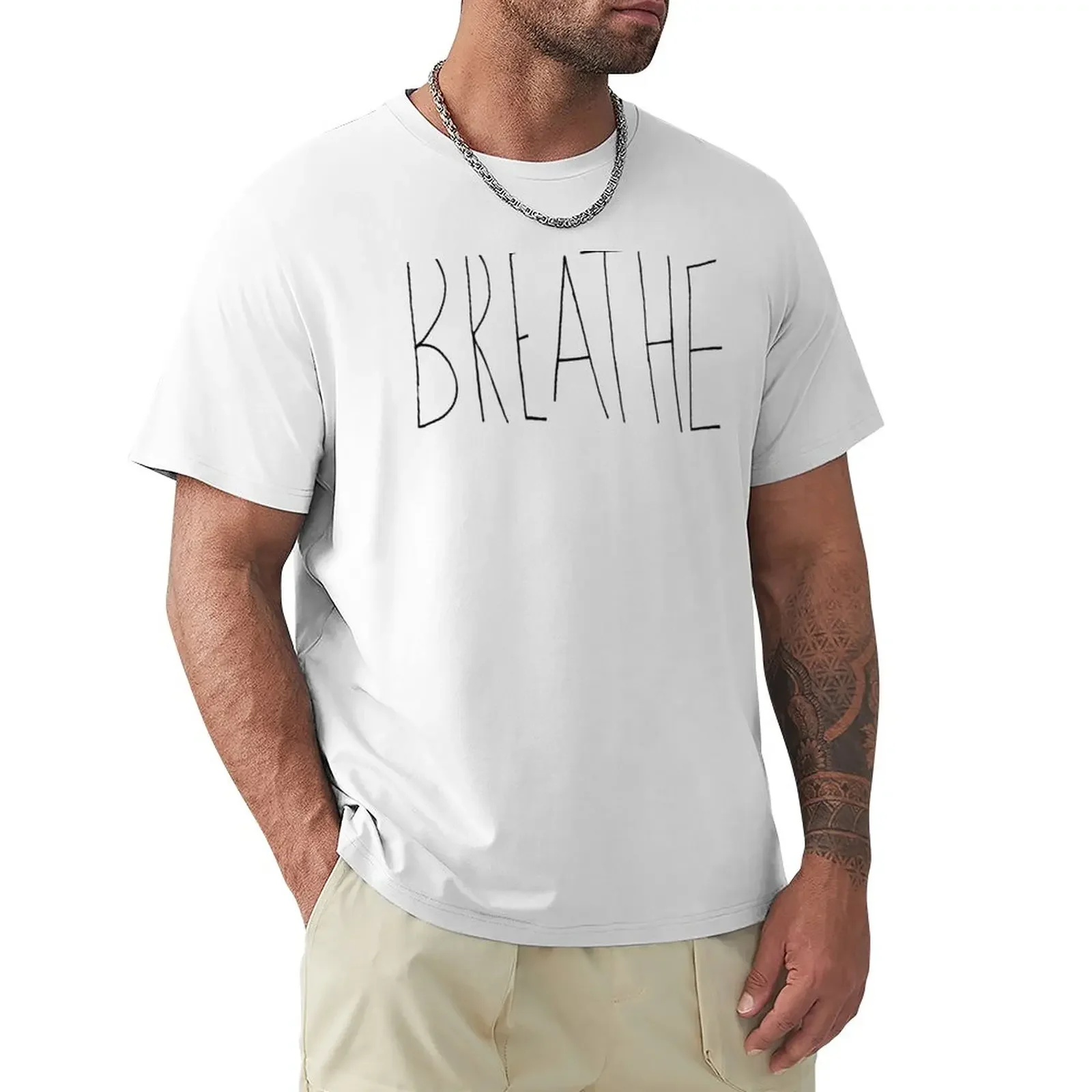 

breathe T-Shirt oversizeds blacks mens funny t shirts