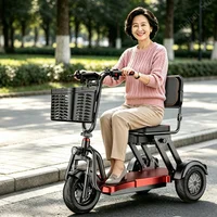 Trottinette électrique 3 roues 10 pouces pour adultes, pliable, avec siège enfant, 1000W 48V, tricycle électrique parent-enfant pour la famille 5