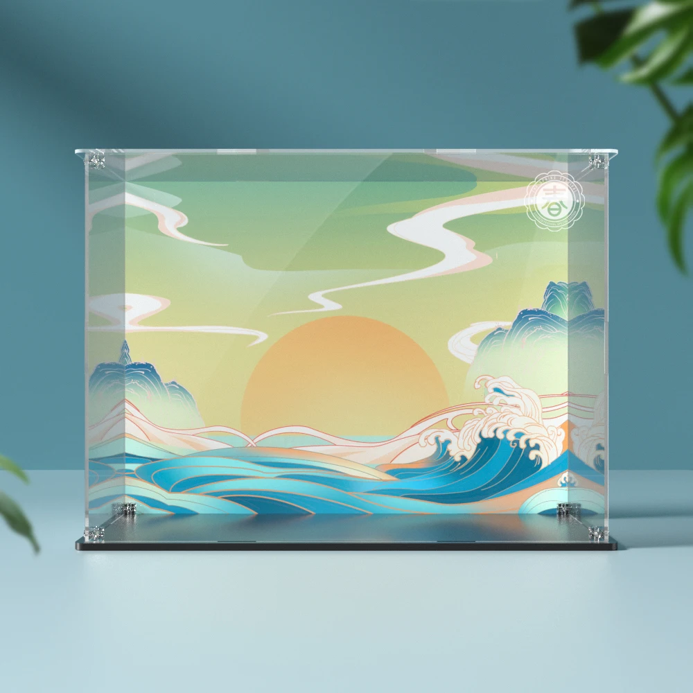 Acrylic Display Box for Lego 801112 Auspicious Dragon Clear Display Case (Toy Bricks Set not Included） 3