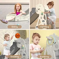 Unicorn Outdoor Plastic Slide Playground