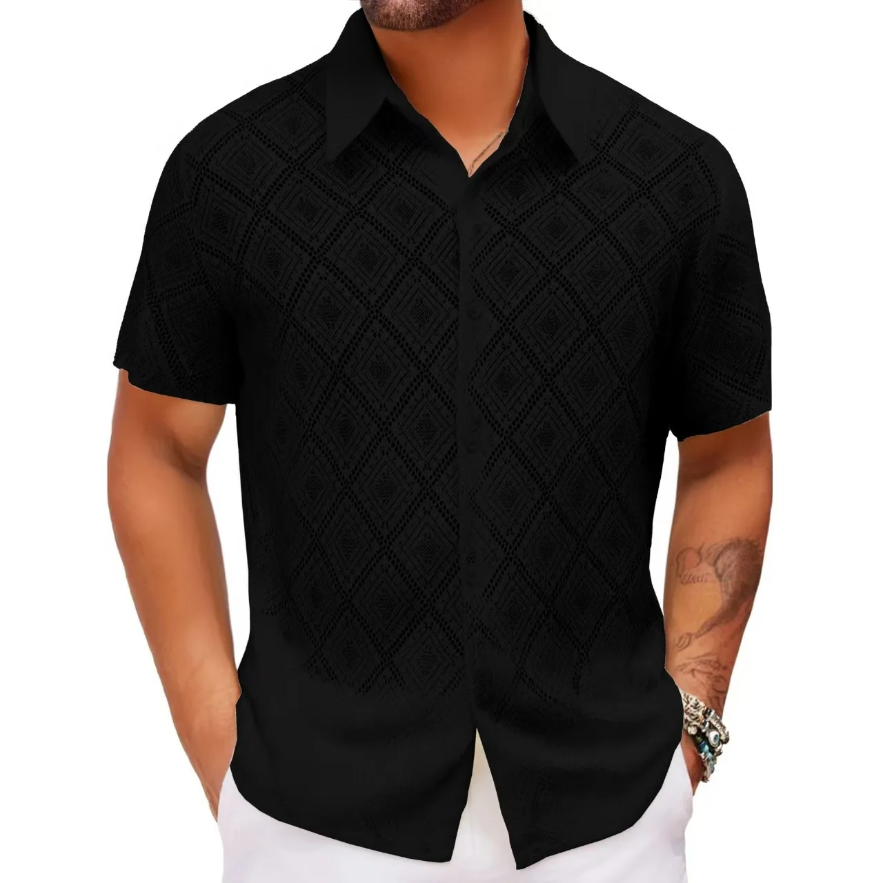 HISDERN Camisas De Playa De Verano Para Hombre